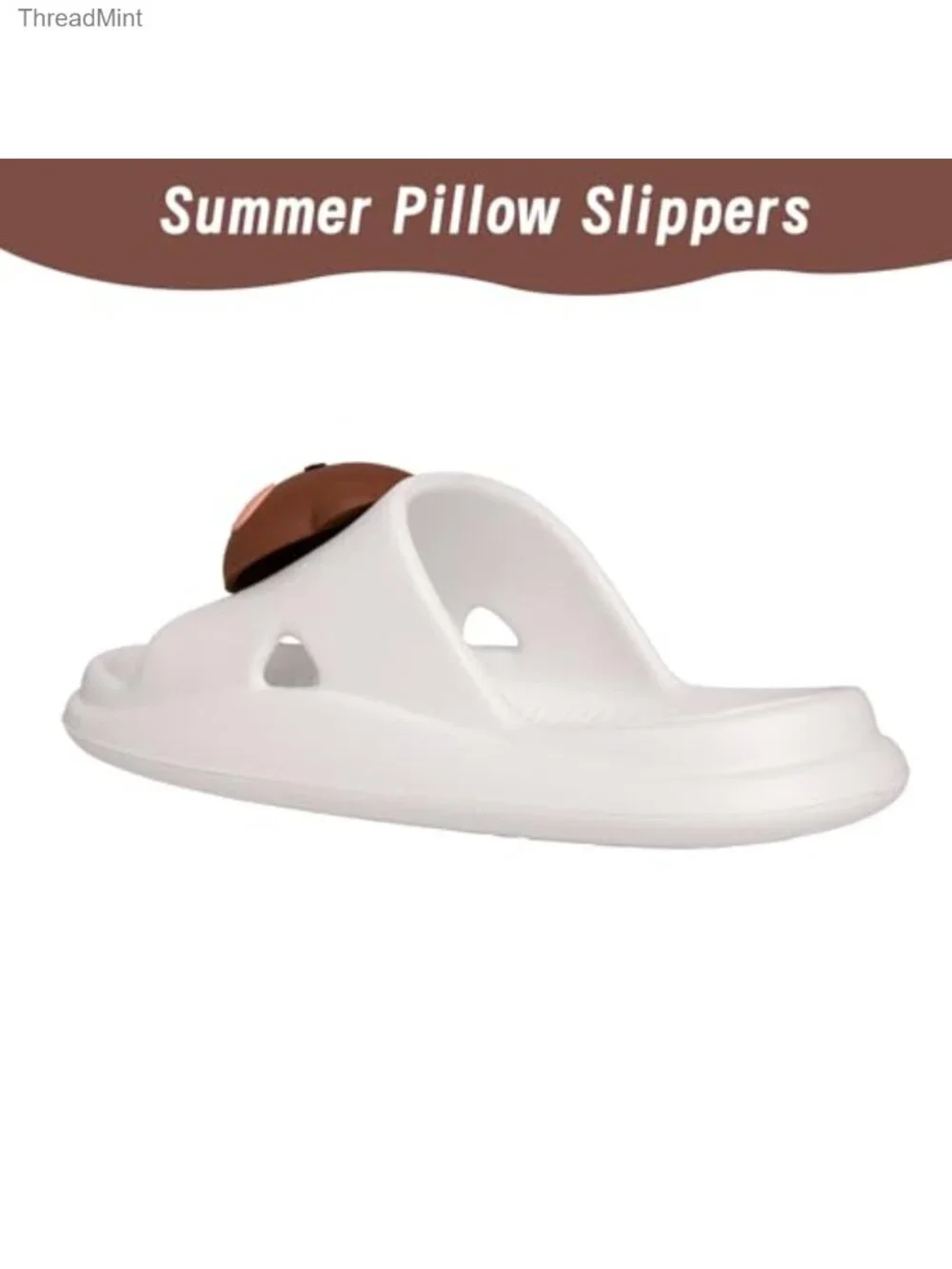 Toddler Unicorn Bunny Pillow Slippers Non-Slip EVA Quick-Dry Beach Pool Slides